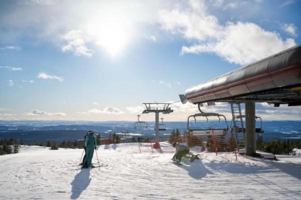 Leilighet Med Panoramautsikt Sjusjoen Innendors Parkering ภายนอก รูปภาพ